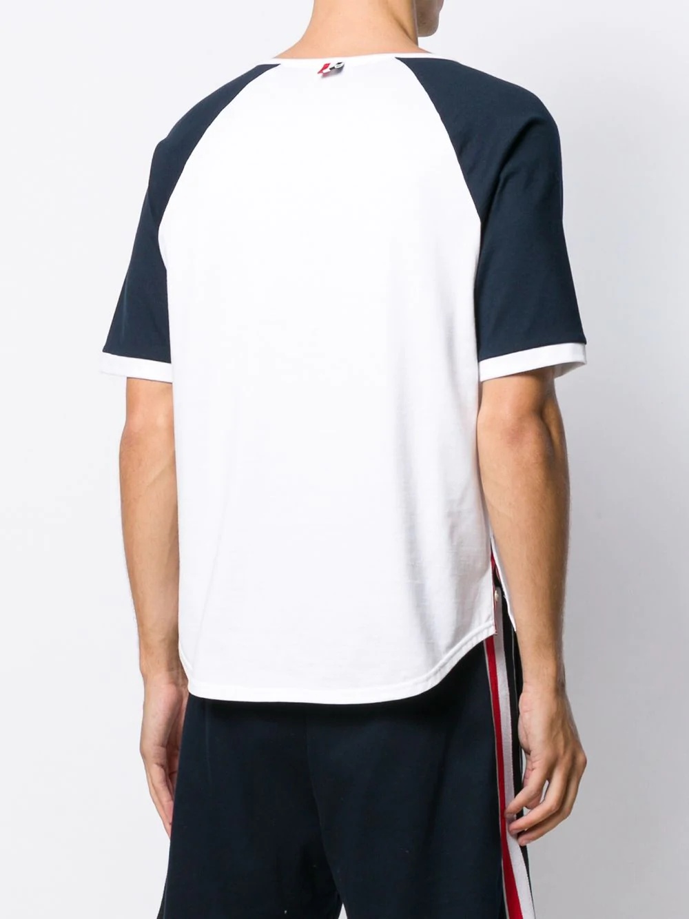 contrasting sleeves T-shirt - 4