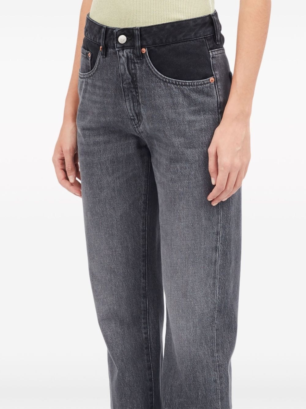 slim-cut cotton jeans - 6