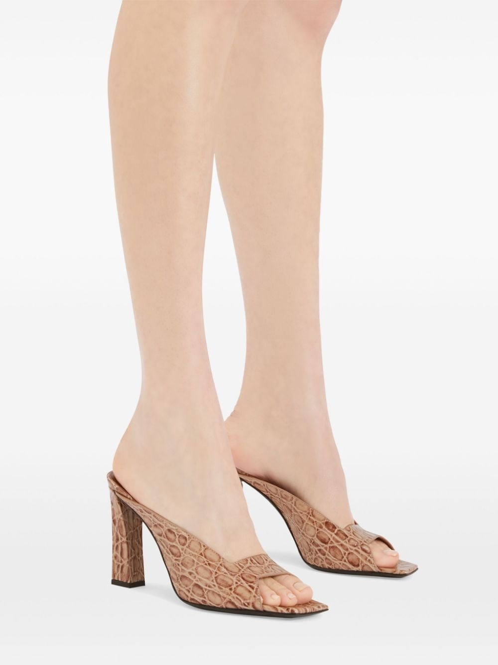Mya 90mm leather mules - 5