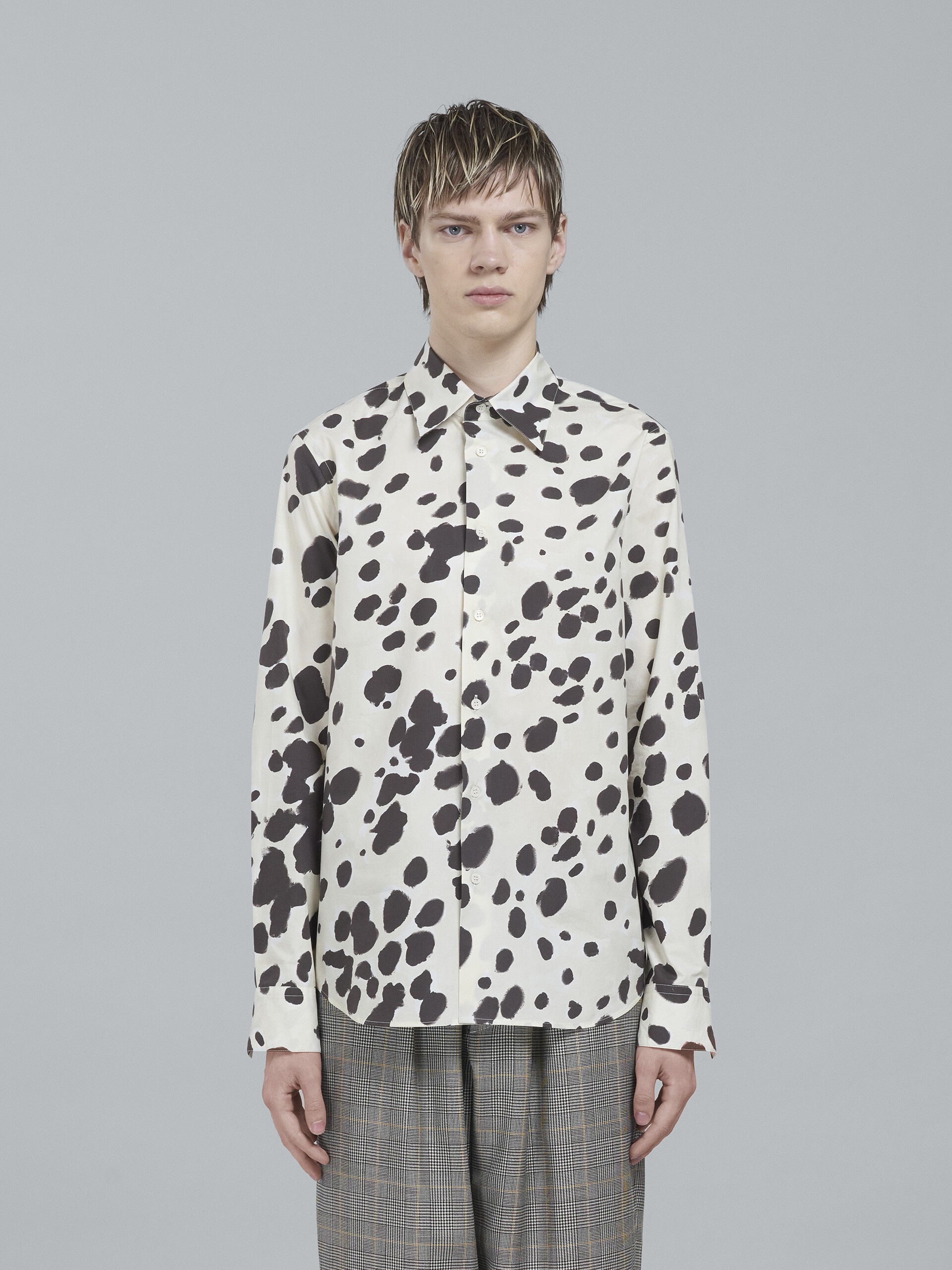 POP DOTS PRINT POPLIN LONG-SLEEVED SHIRT - 2