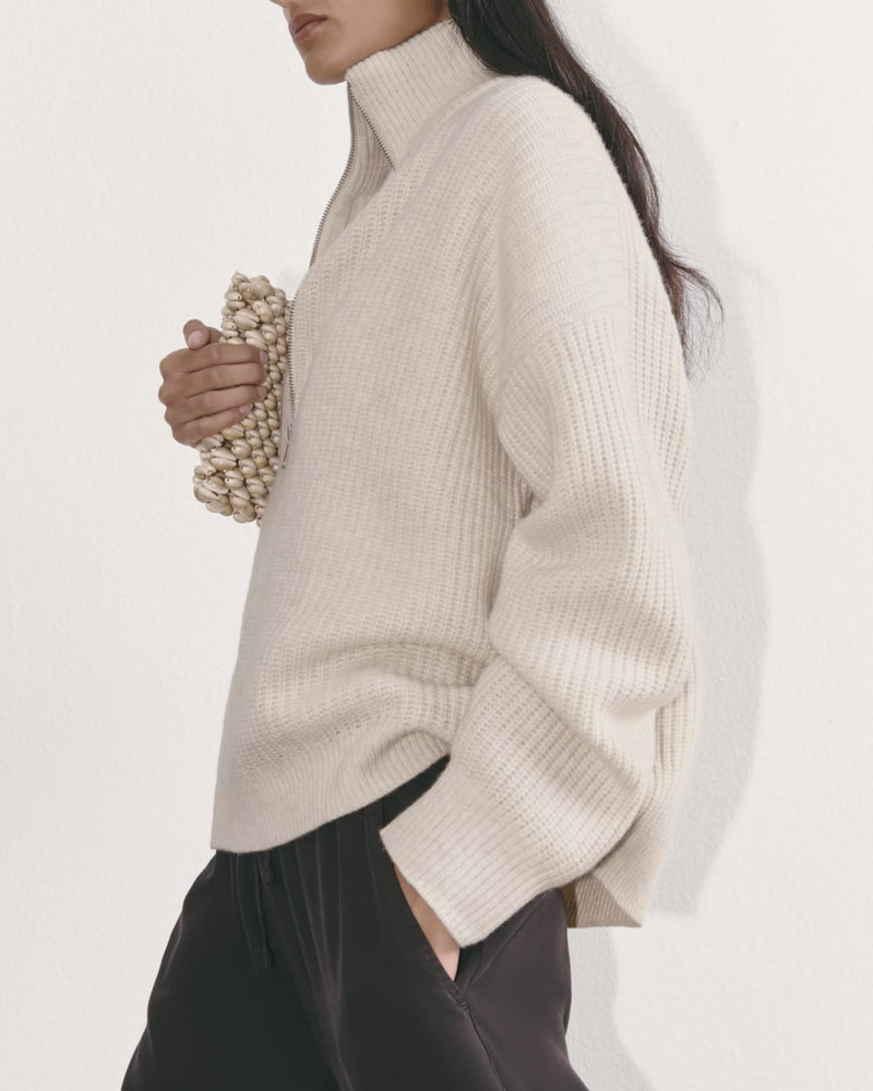 THE HALF-ZIP SWEATER IN LUXE MERINO 5