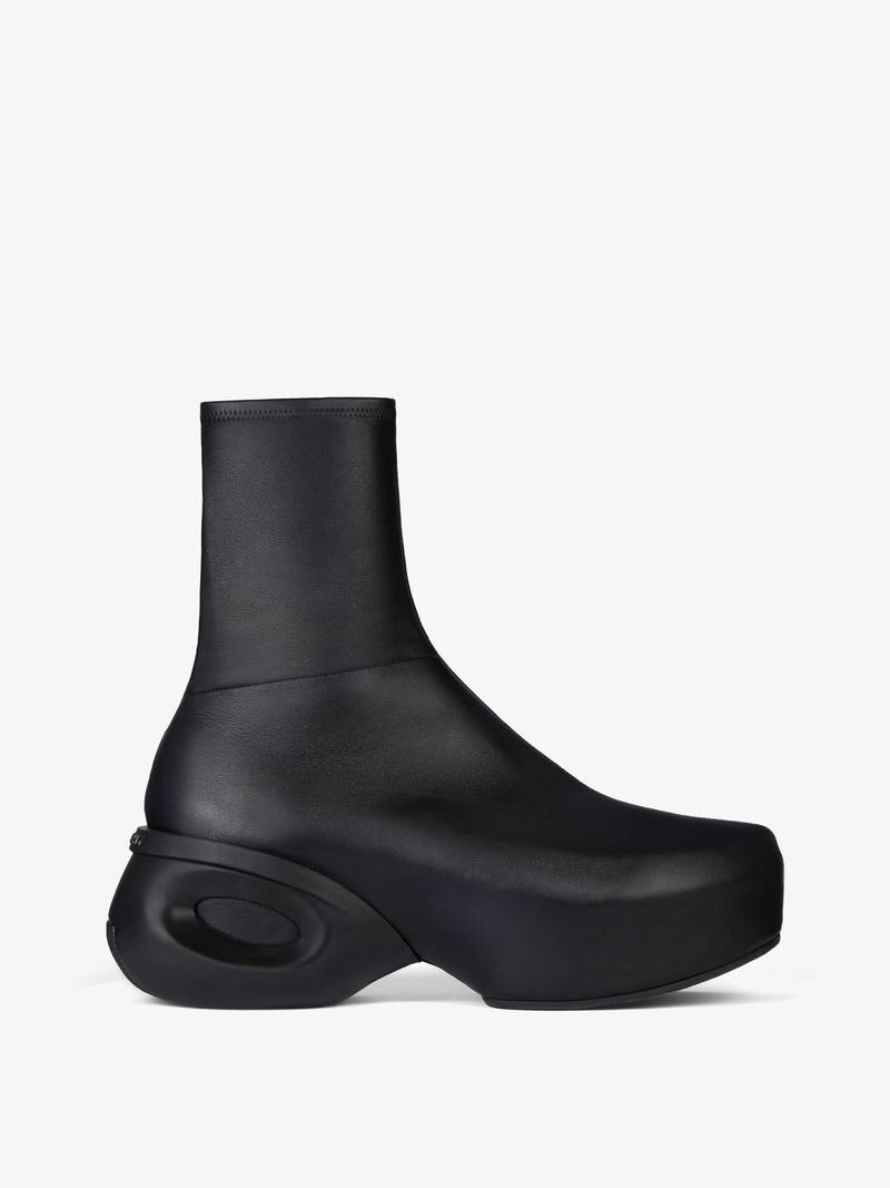 G CLOG ANKLE BOOTS IN LEATHER 1