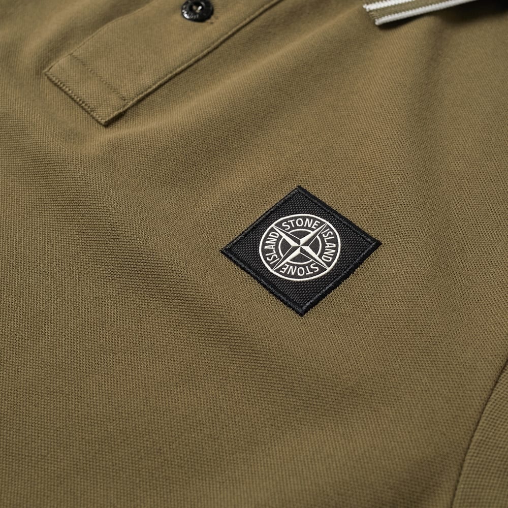 Stone Island Stretch Pique Tipped Polo - 2