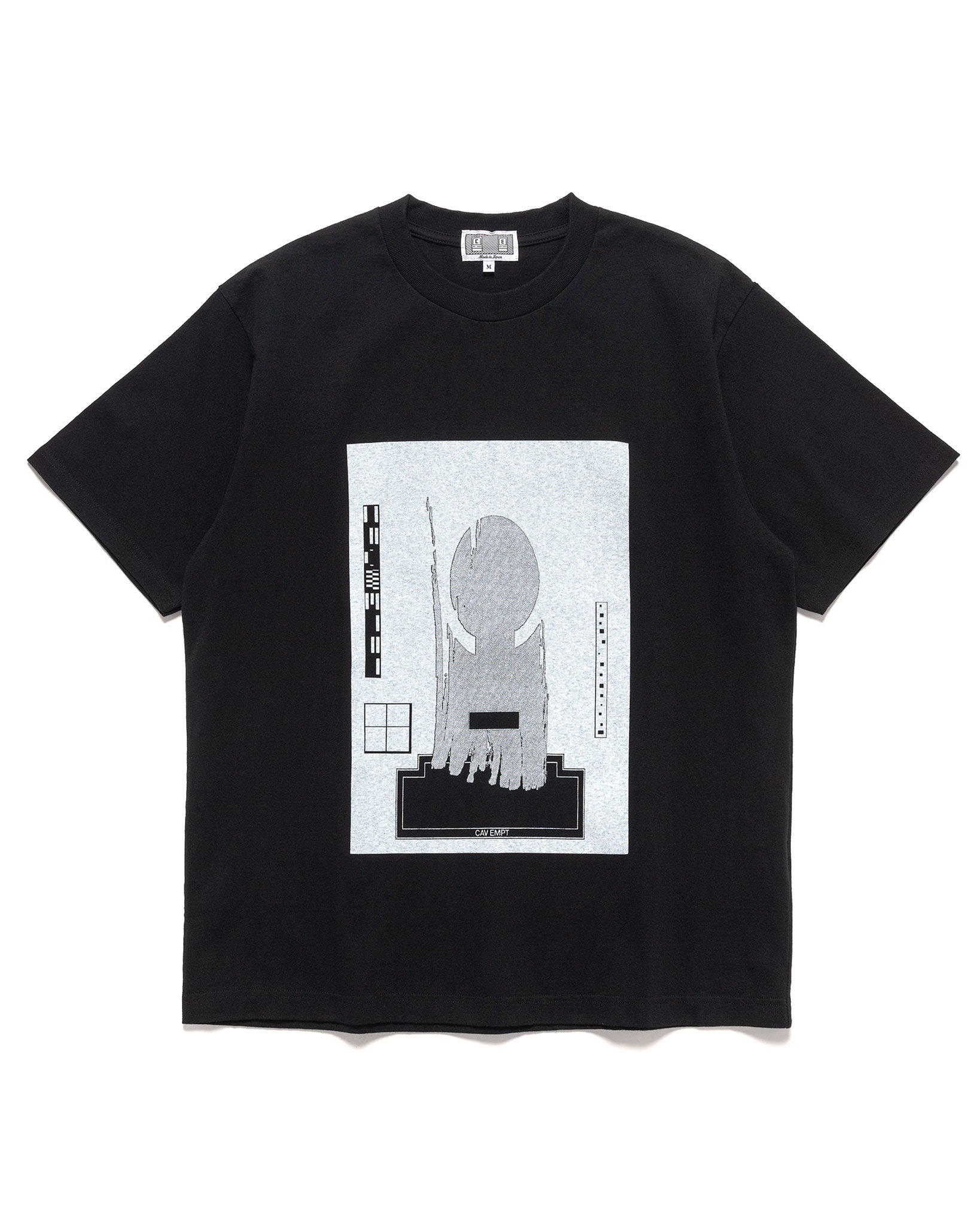 C.E CAVEMPT シーイー Tシャツ VS 48io 8DJ4 T M Cav Empt VS 48io 8DJ4 T-Shirt Black | slamjam | REVERSIBLE
