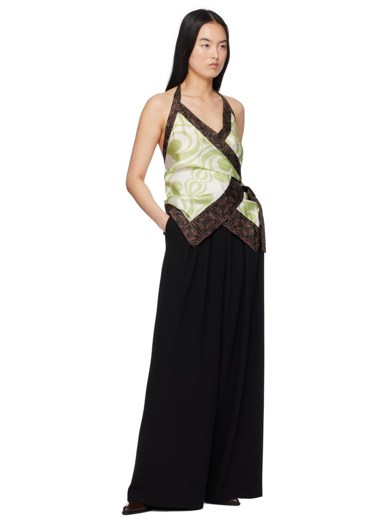 Dries Van Noten Black Wide Trousers outlook