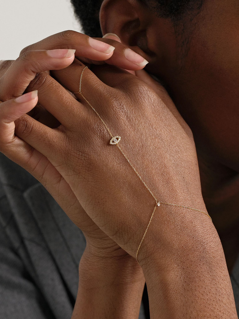 PERSÉE Séléné 18-karat gold hand bracelet Gold outlook