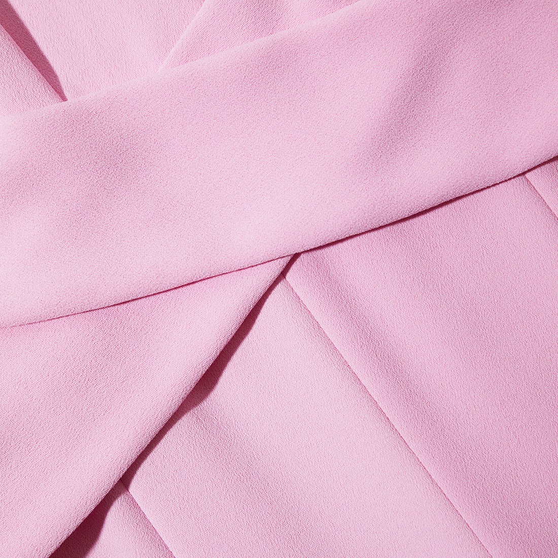 Pink Heavy Crepe Midi Dress - 5