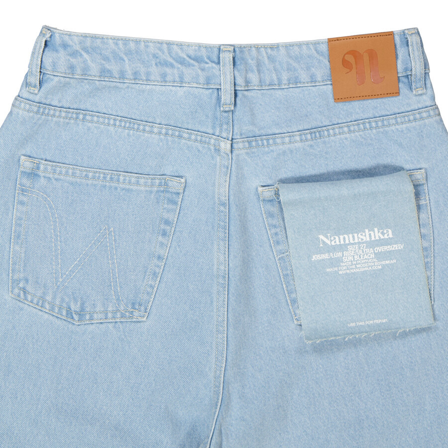 Nanushka Sun Bleach Josine Wide-Leg Denim Jeans - 2