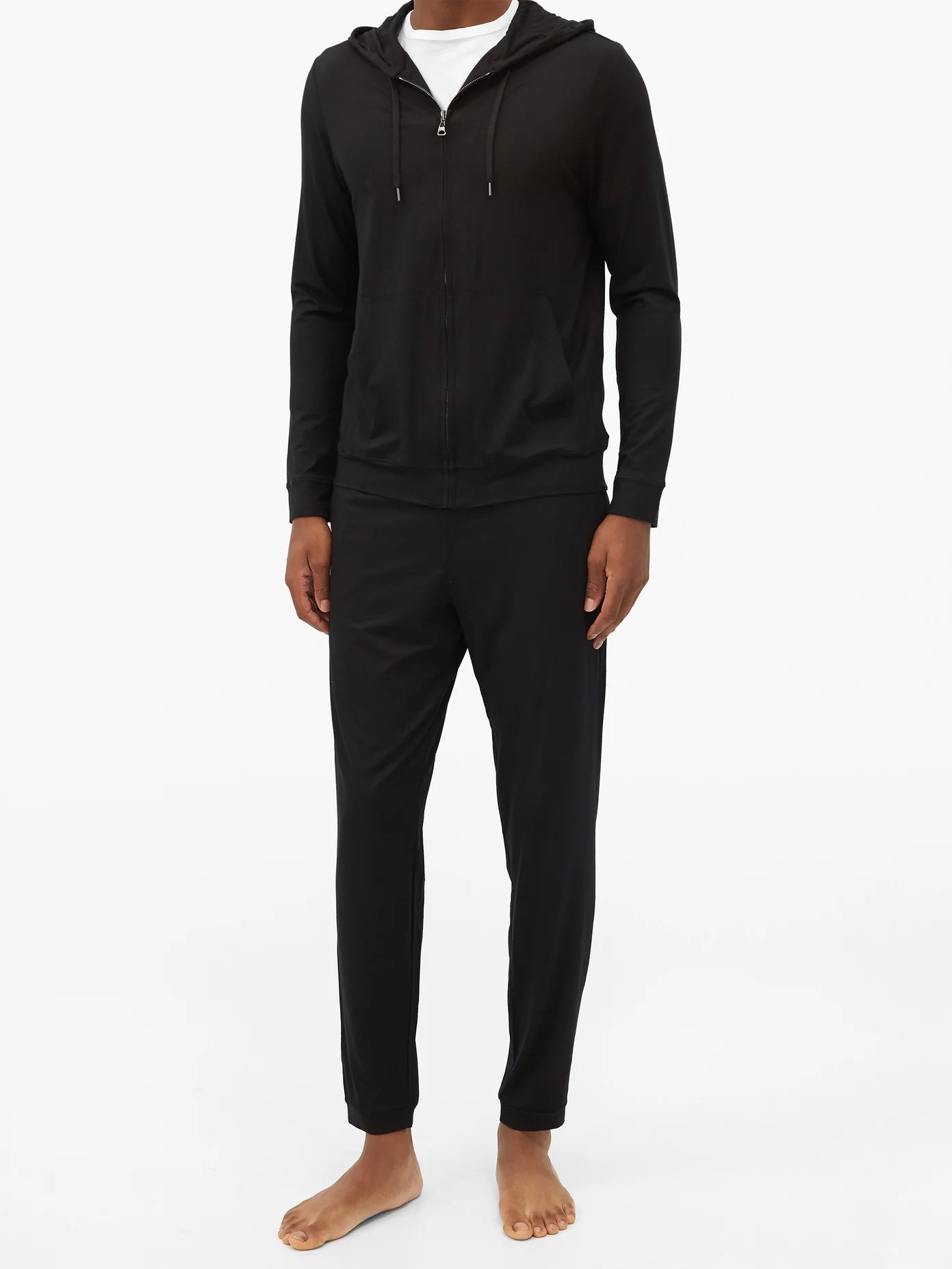 Basel micromodal-blend jersey track pants - 2