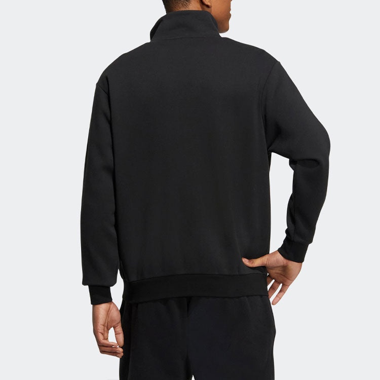adidas Neo Essentials Sweatshirts FL 1 'Black' IA6909 - 3
