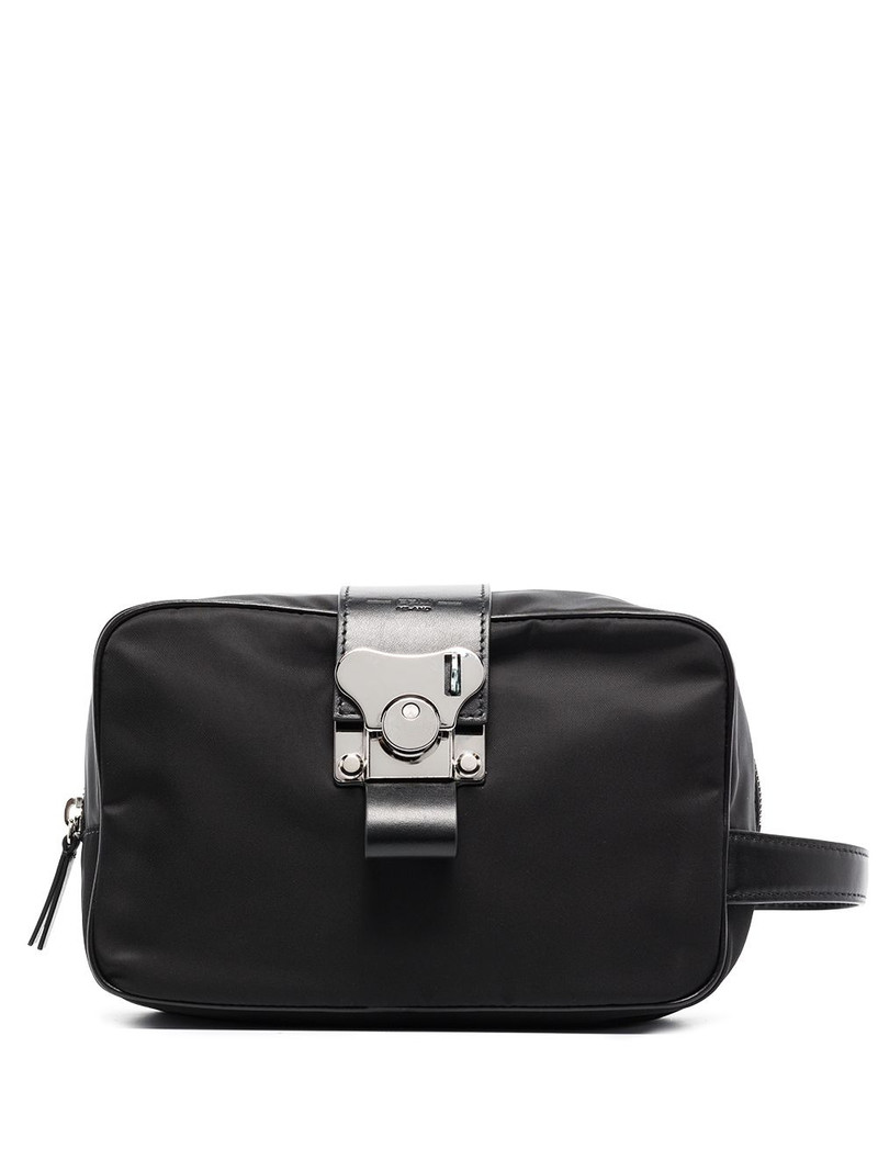 leather-trim wash bag 1