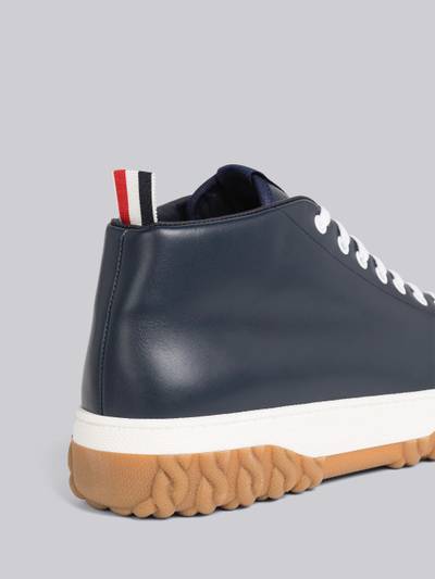 Thom Browne Cable Knit Sole Mid Top Court Sneaker outlook