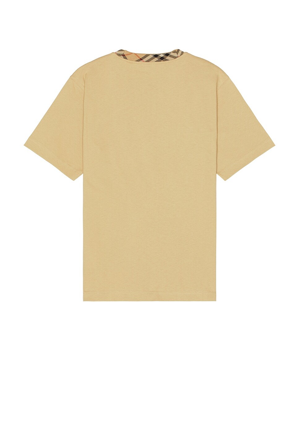 Bias Collar Check Slim Tee - 2