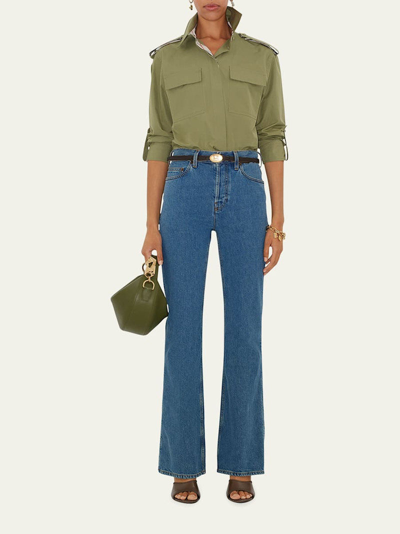 Burberry Mid-Rise Bootcut-Leg Jeans outlook