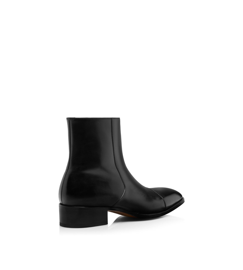 BURNISHED LEATHER HAINAUT ZIP BOOT 3