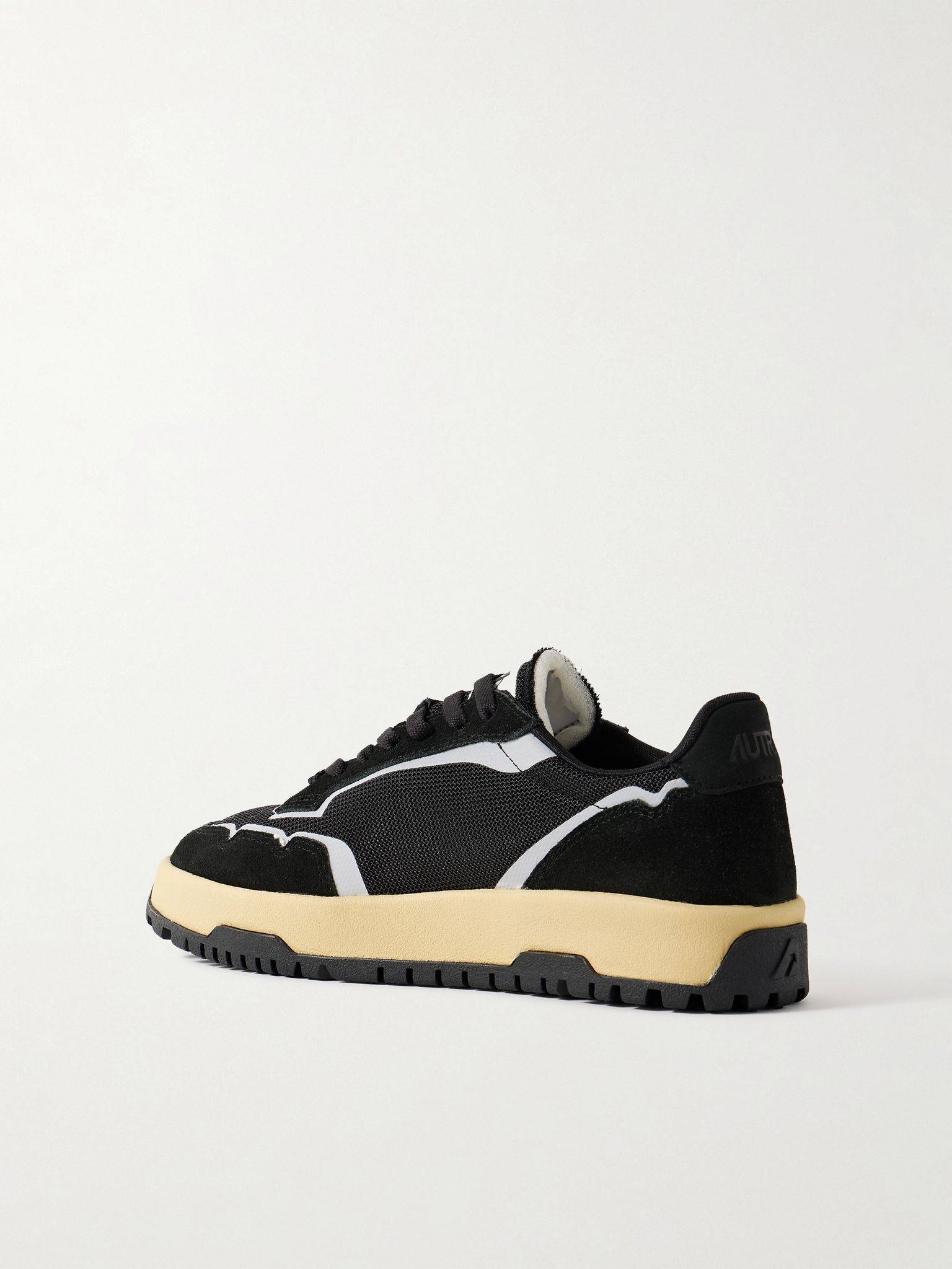 Wildpace Nubuck and Rubber-Trimmed Suede and Mesh Sneakers Black - 4