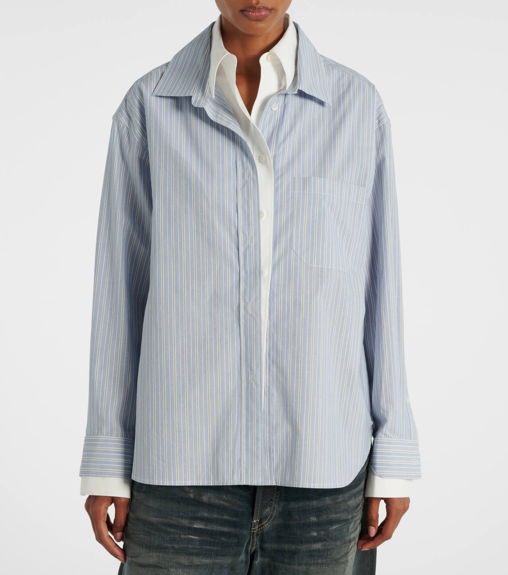 Soublera pinstripe cotton poplin shirt - 6