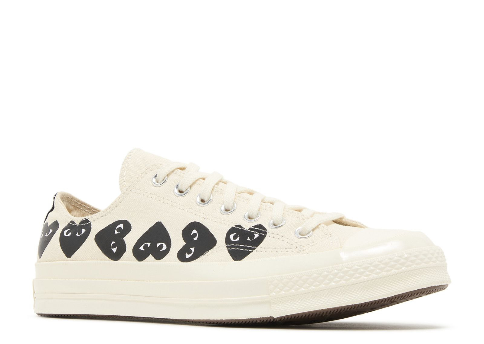 COMME DES GARÇONS PLAY X CHUCK 70 LOW 'MULTI HEART - MILK BLACK' - 2