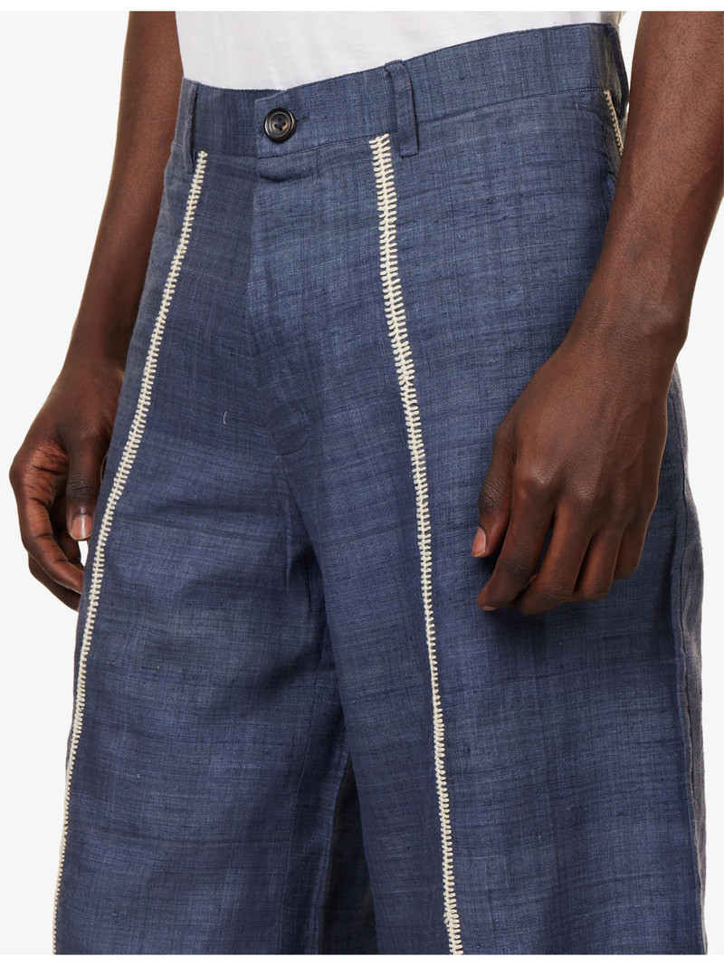 Rabari Wide-Leg Silk Shorts 5