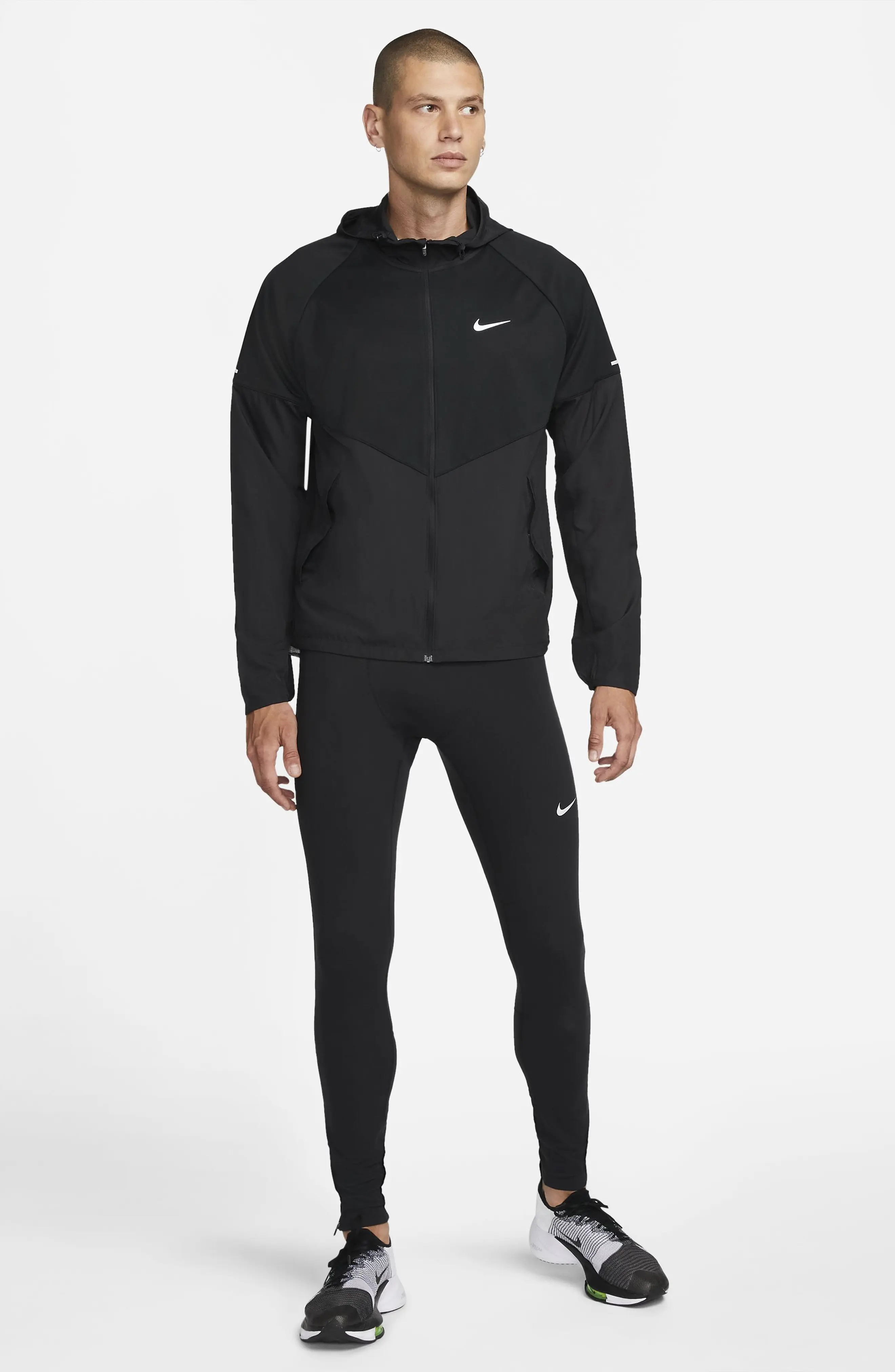 Therma-FIT Repel Miler Running Jacket in Black/Black - 7