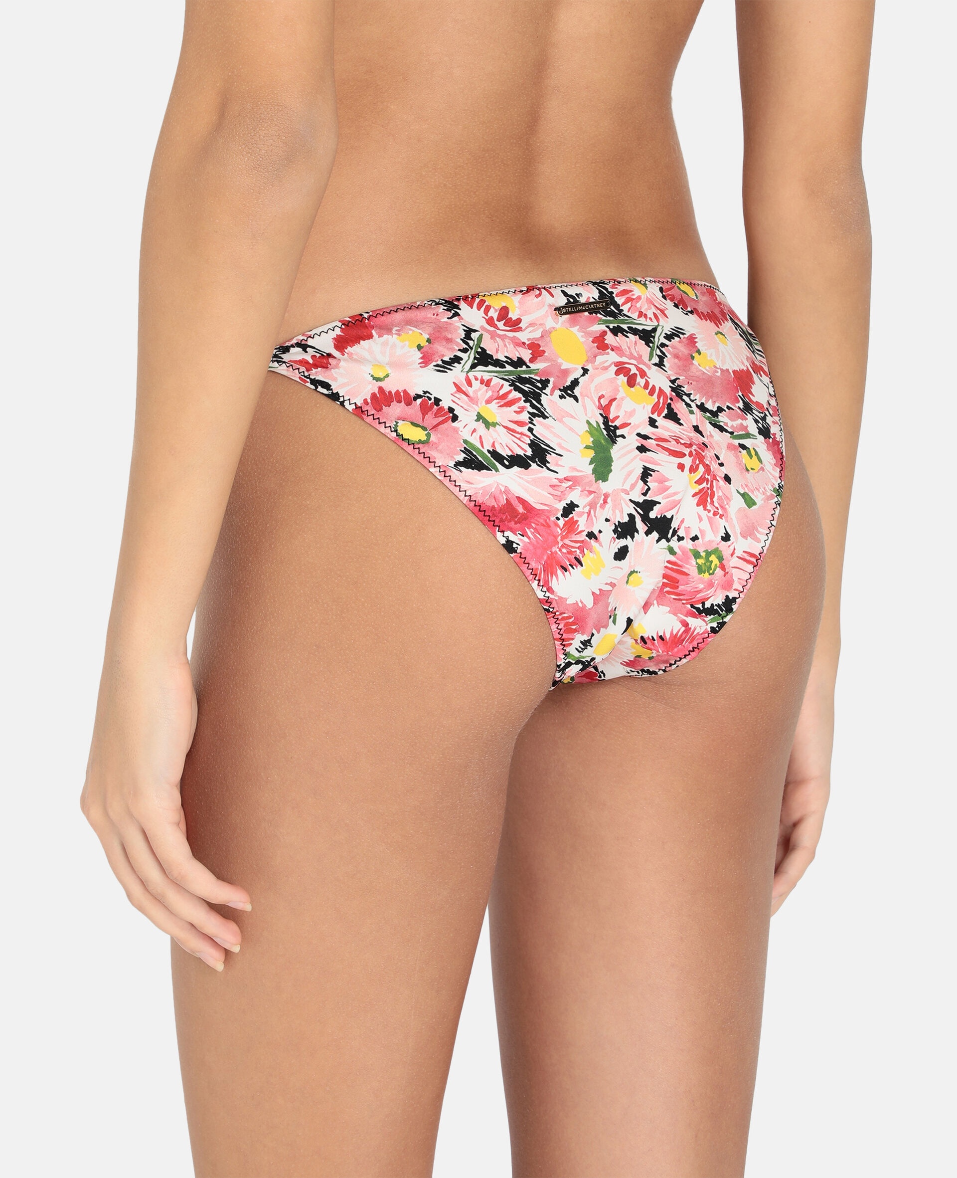 Watercolor Floral Tie Side Bikini Bottoms - 3