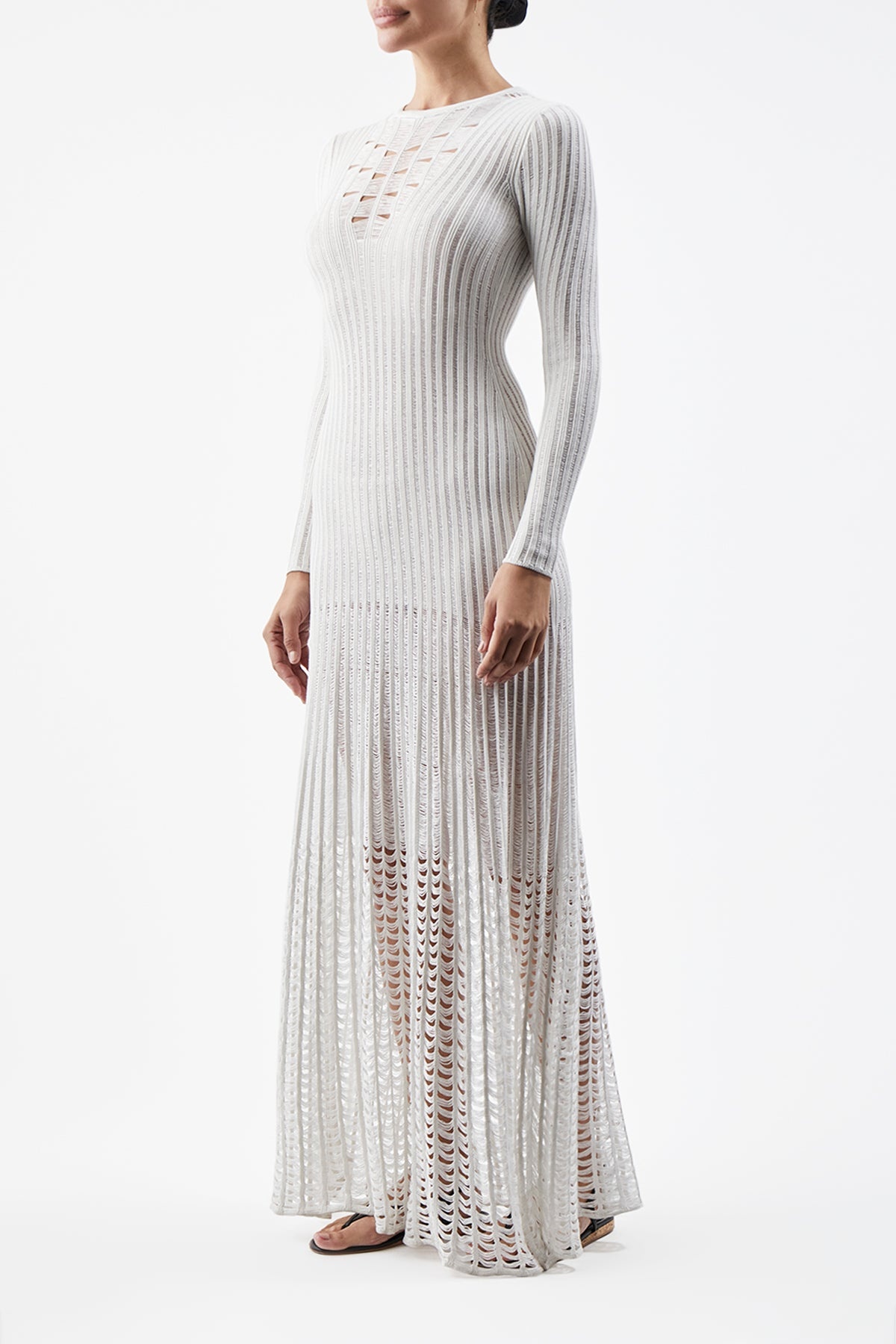 Maia Dress in Shappe Silk - 5