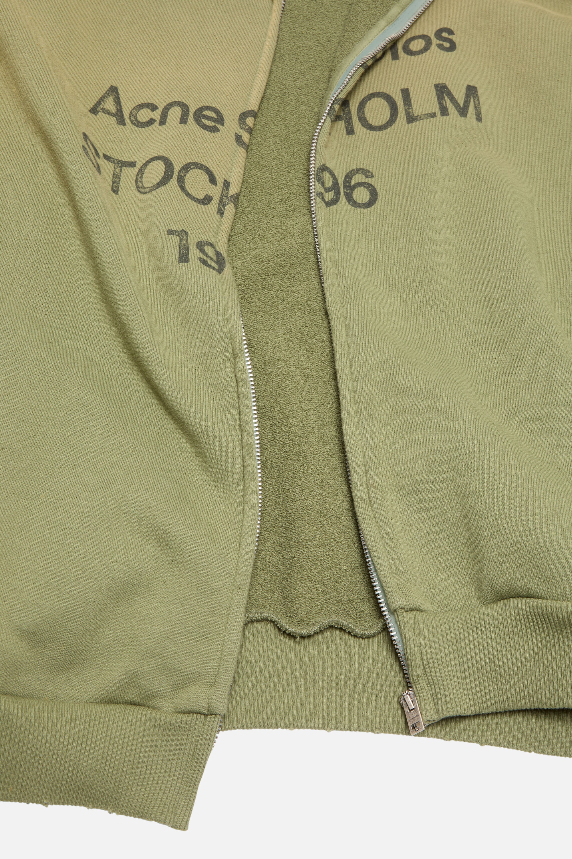 Zip-up cardigan - Olive green - 5