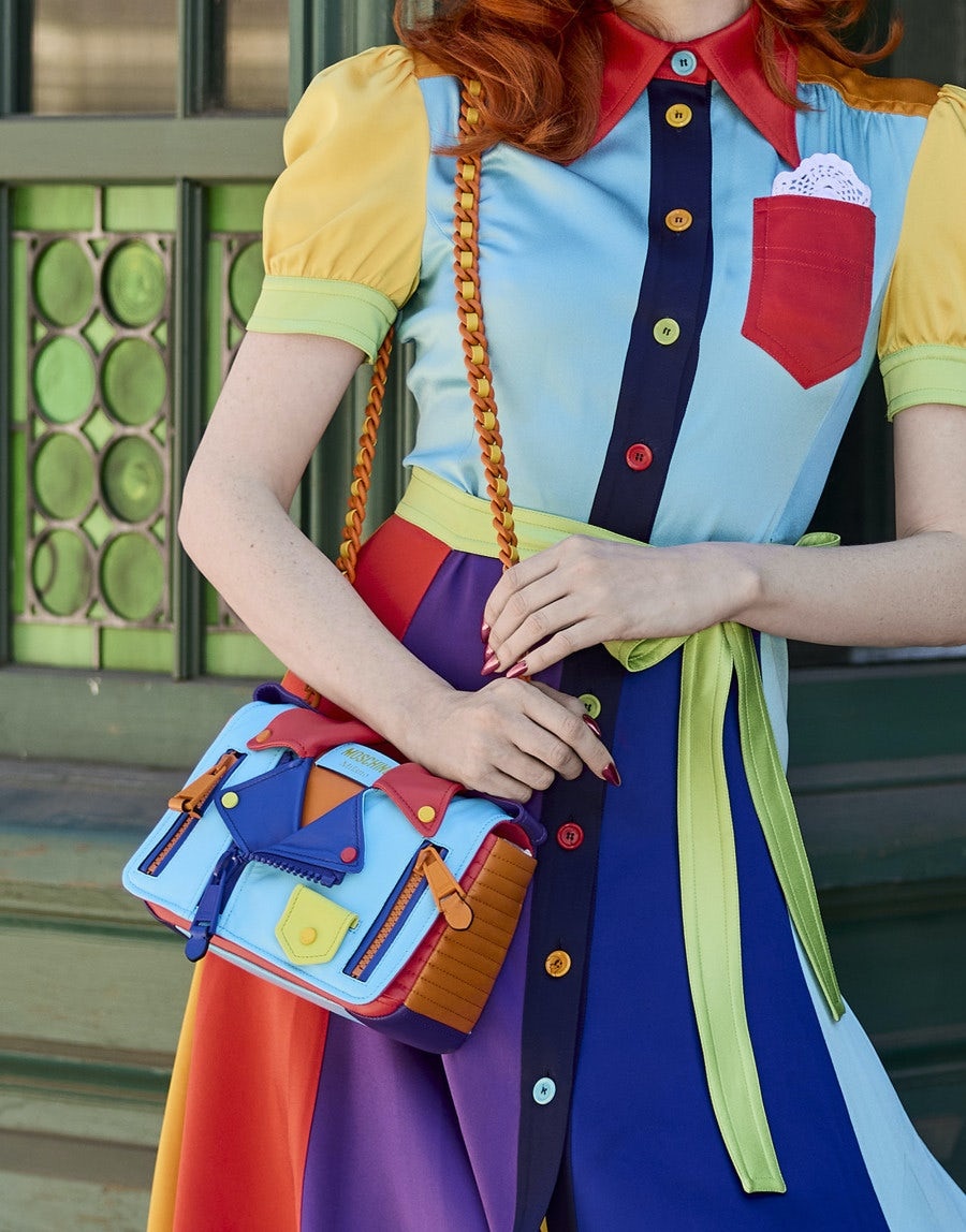COLOR BLOCK NAPPA BIKER BAG - 6