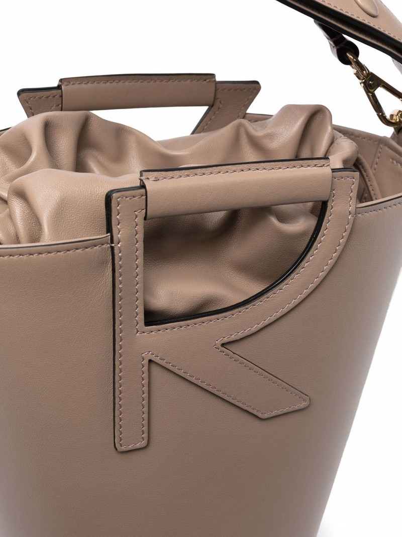 logo-embellished bucket bag 4