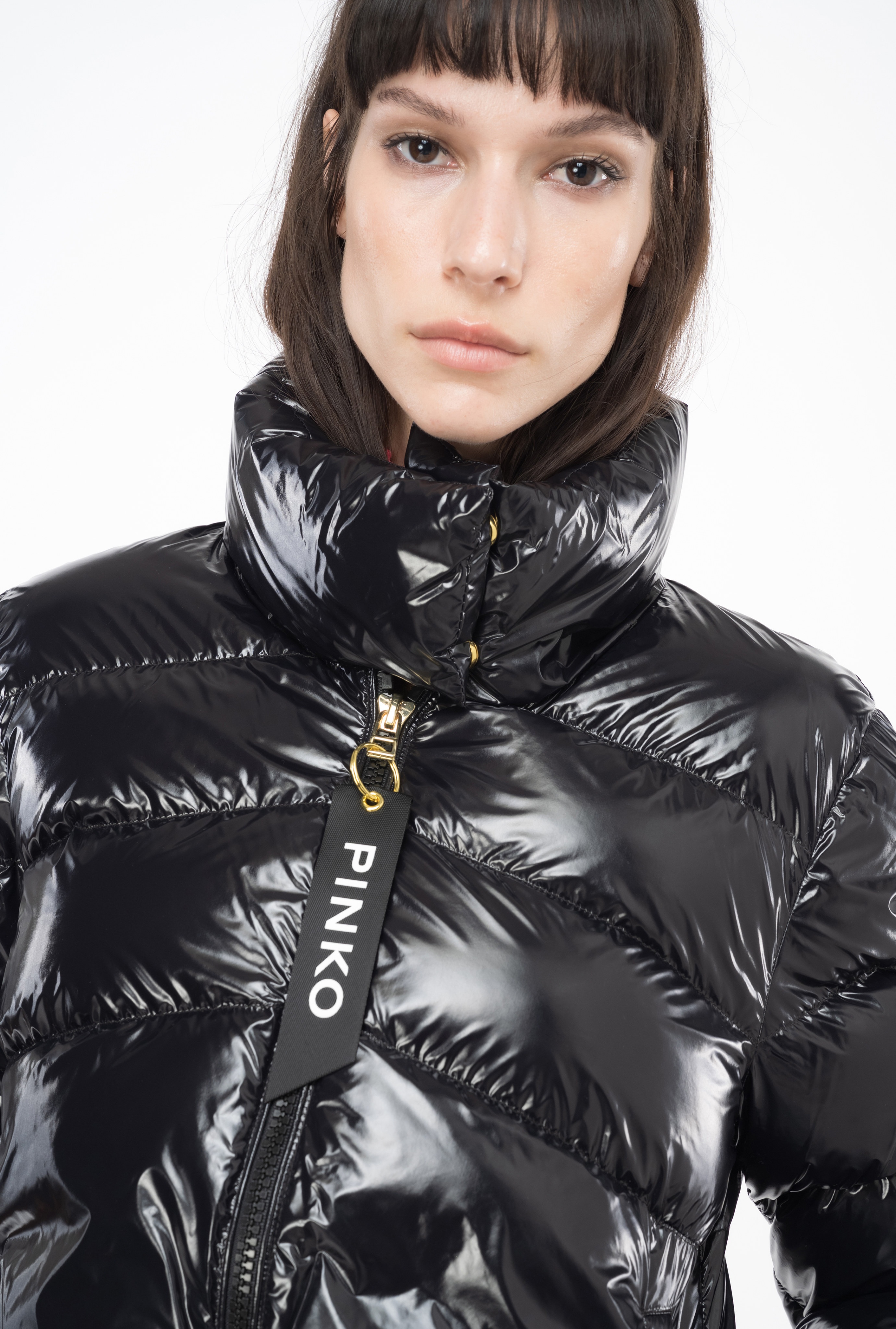 PADDED CRYSTAL NYLON PEA JACKET - 3