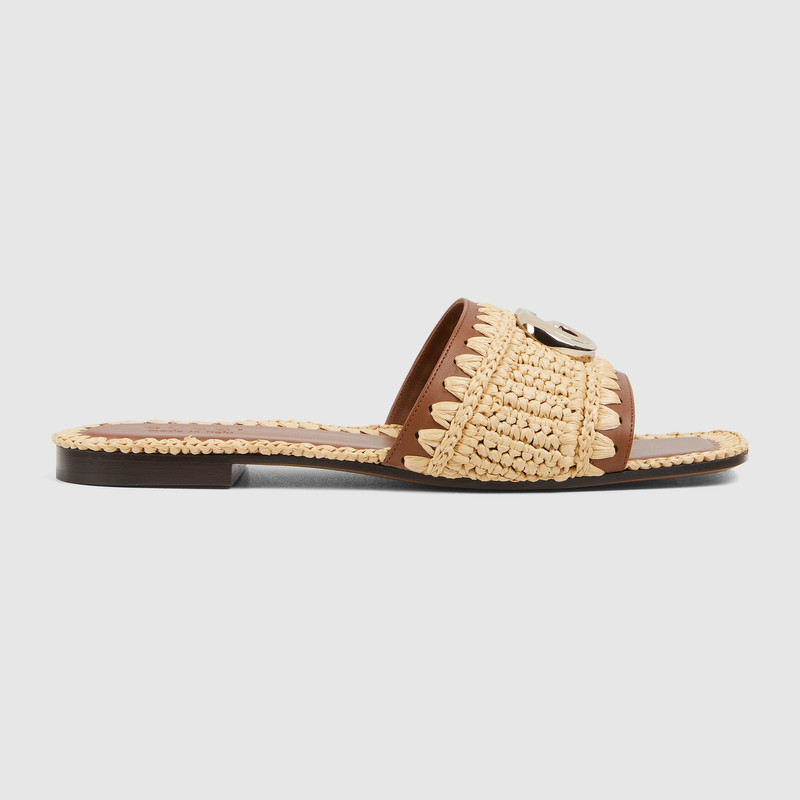 Women's slide sandal with Double G 1
