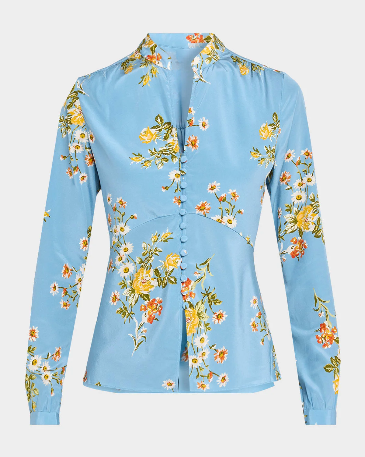 Fable Floral Silk Blouse - 1