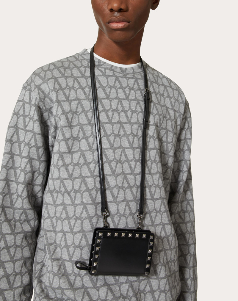 Valentino ROCKSTUD CALFSKIN NECK WALLET outlook