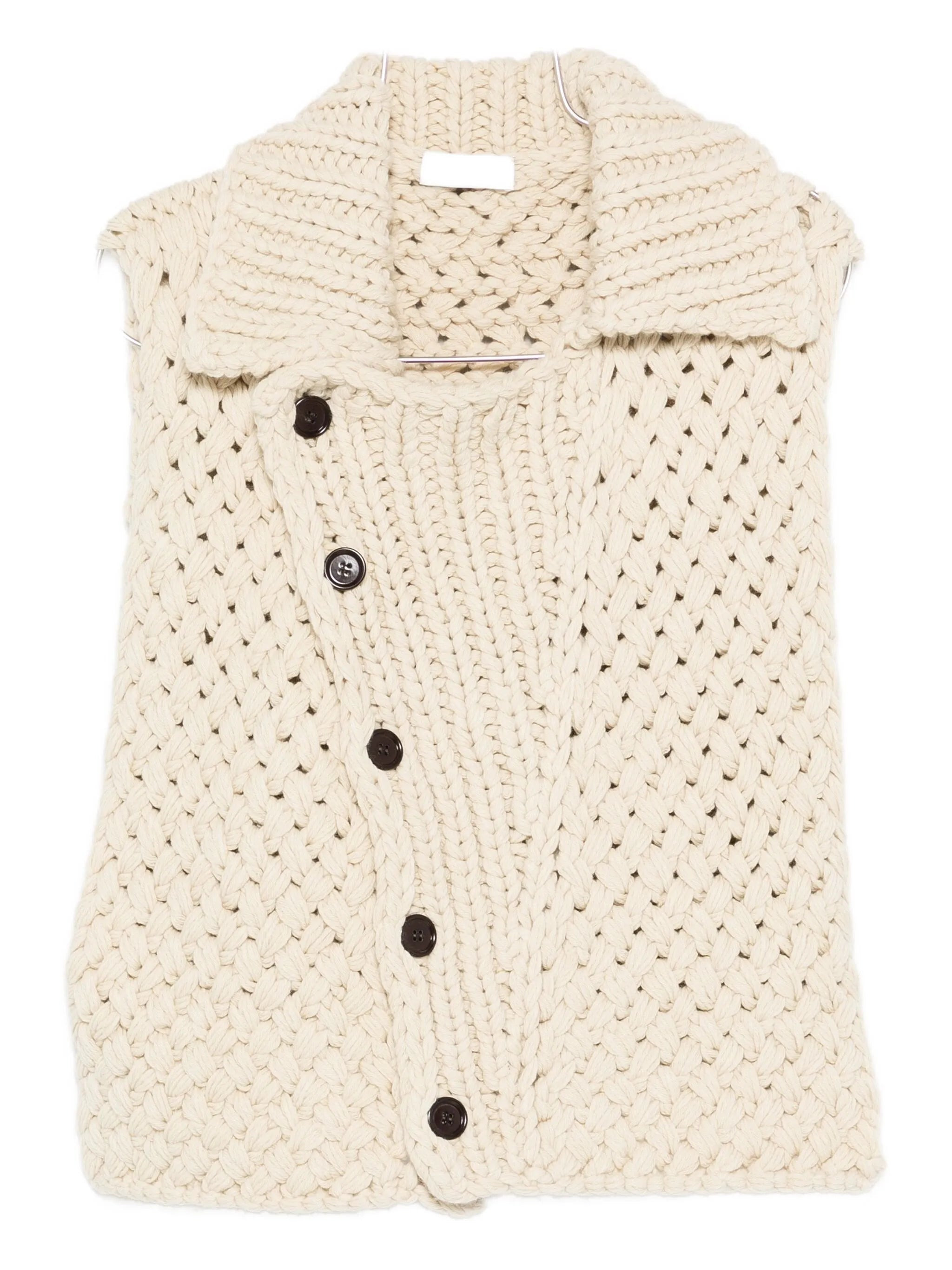 Dries Van Noten Open-knit Buttoned Sweater Vest - 1
