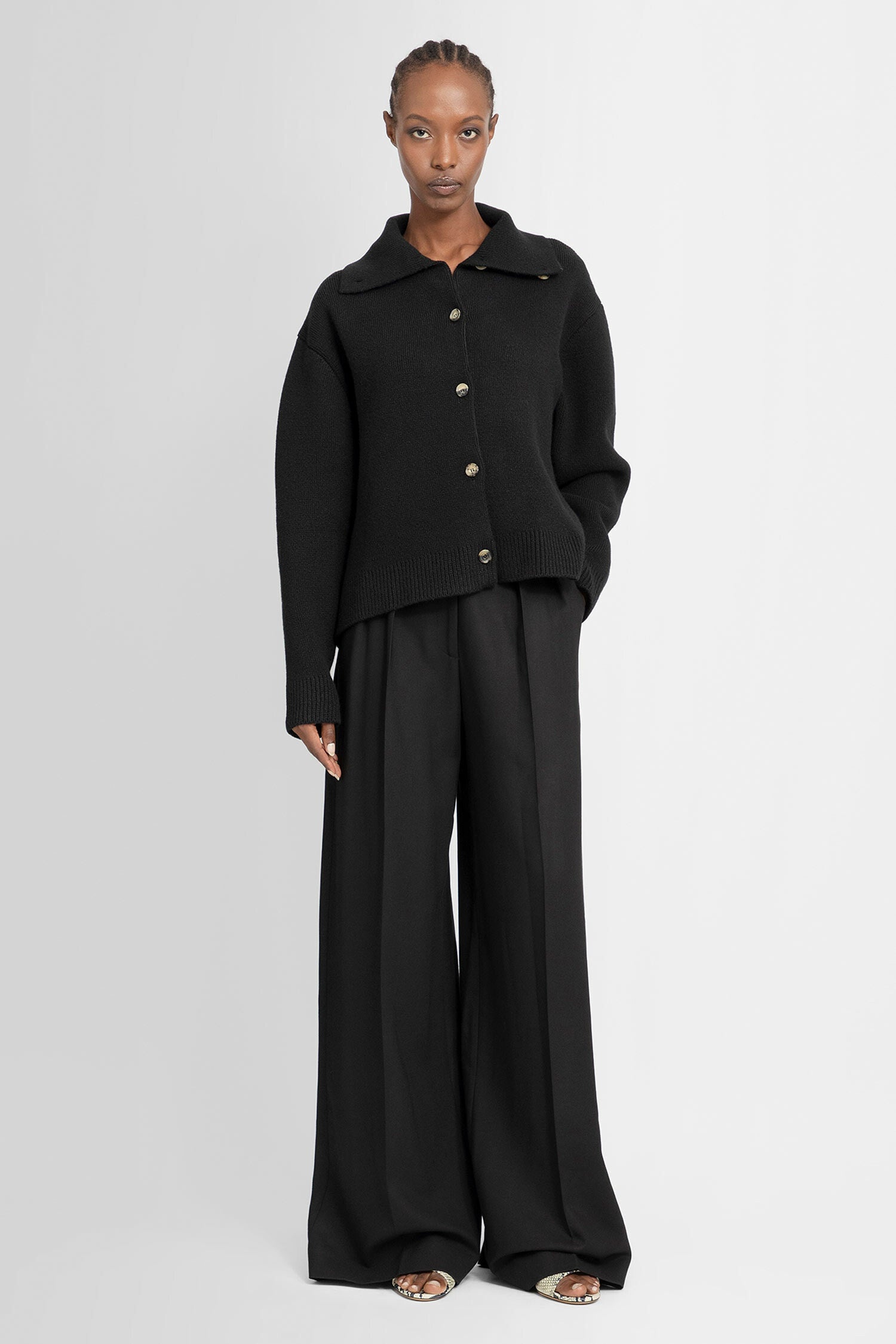 KHAITE WOMAN BLACK TROUSERS - 5