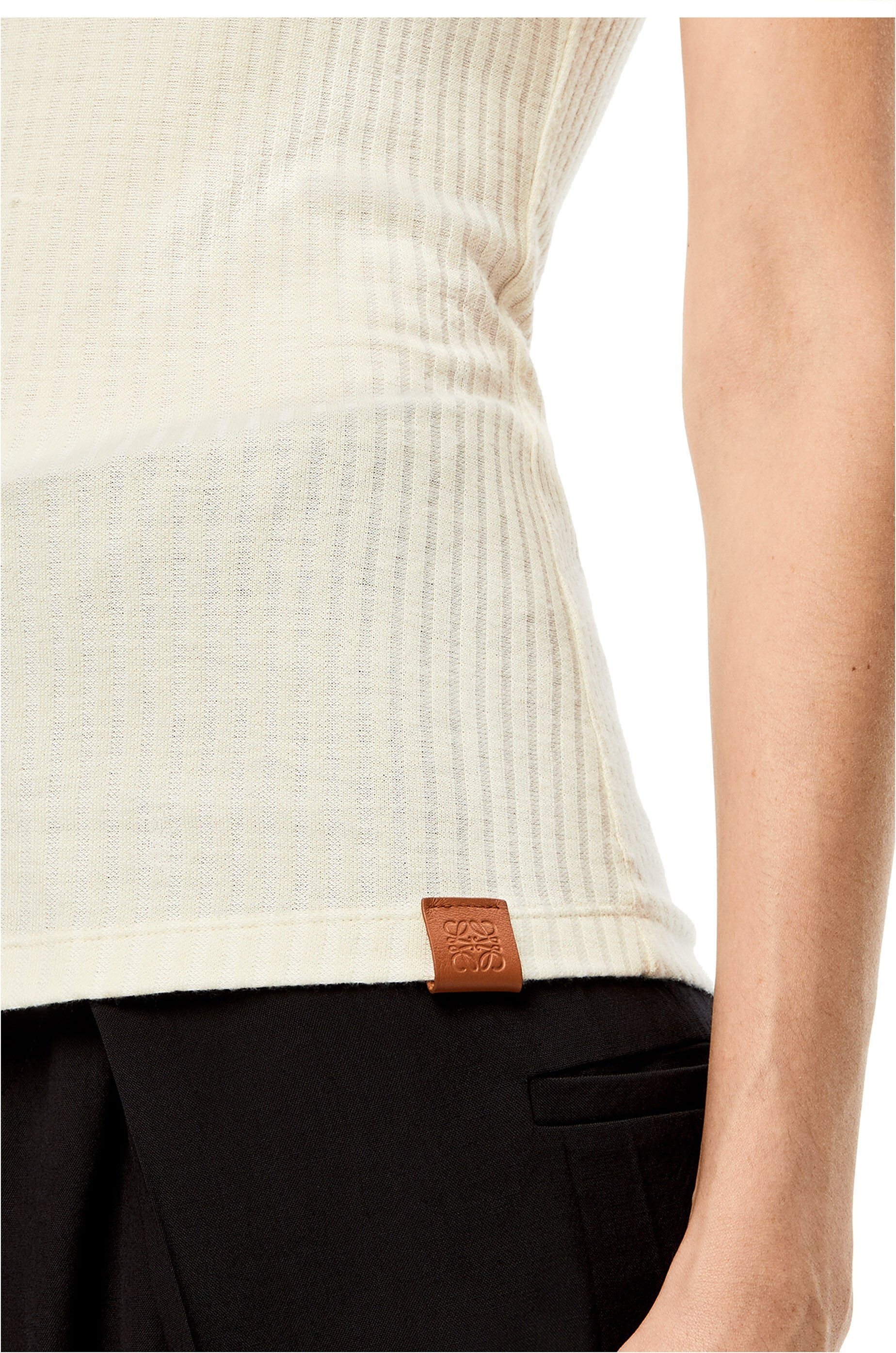 Tank top in viscose silk jersey - 5