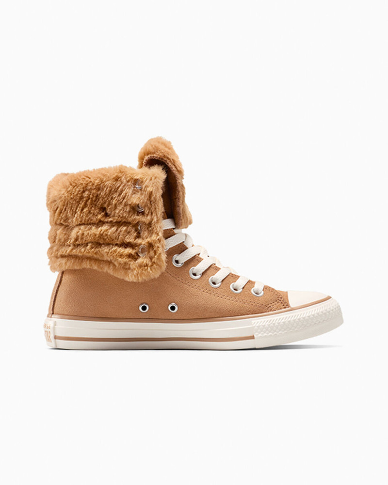 Chuck Taylor All Star Fold Over XHi Faux Fur 1