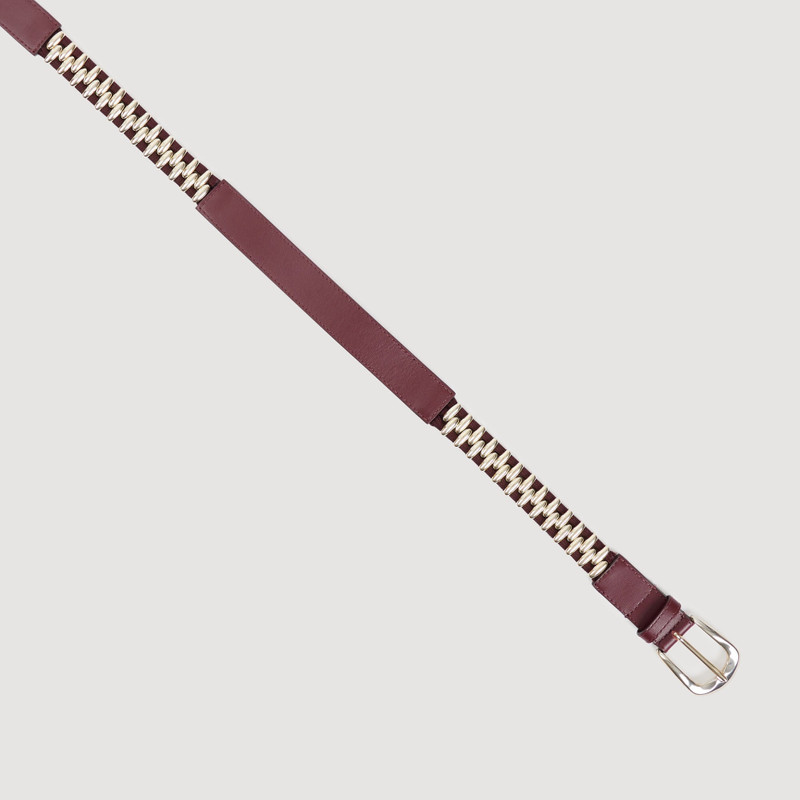 LEATHER AND METAL BELT 3