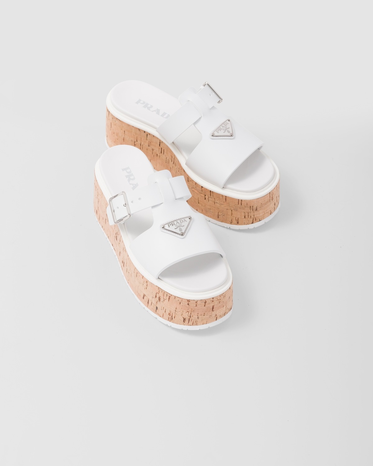 Rubber wedge platform sandals - 4
