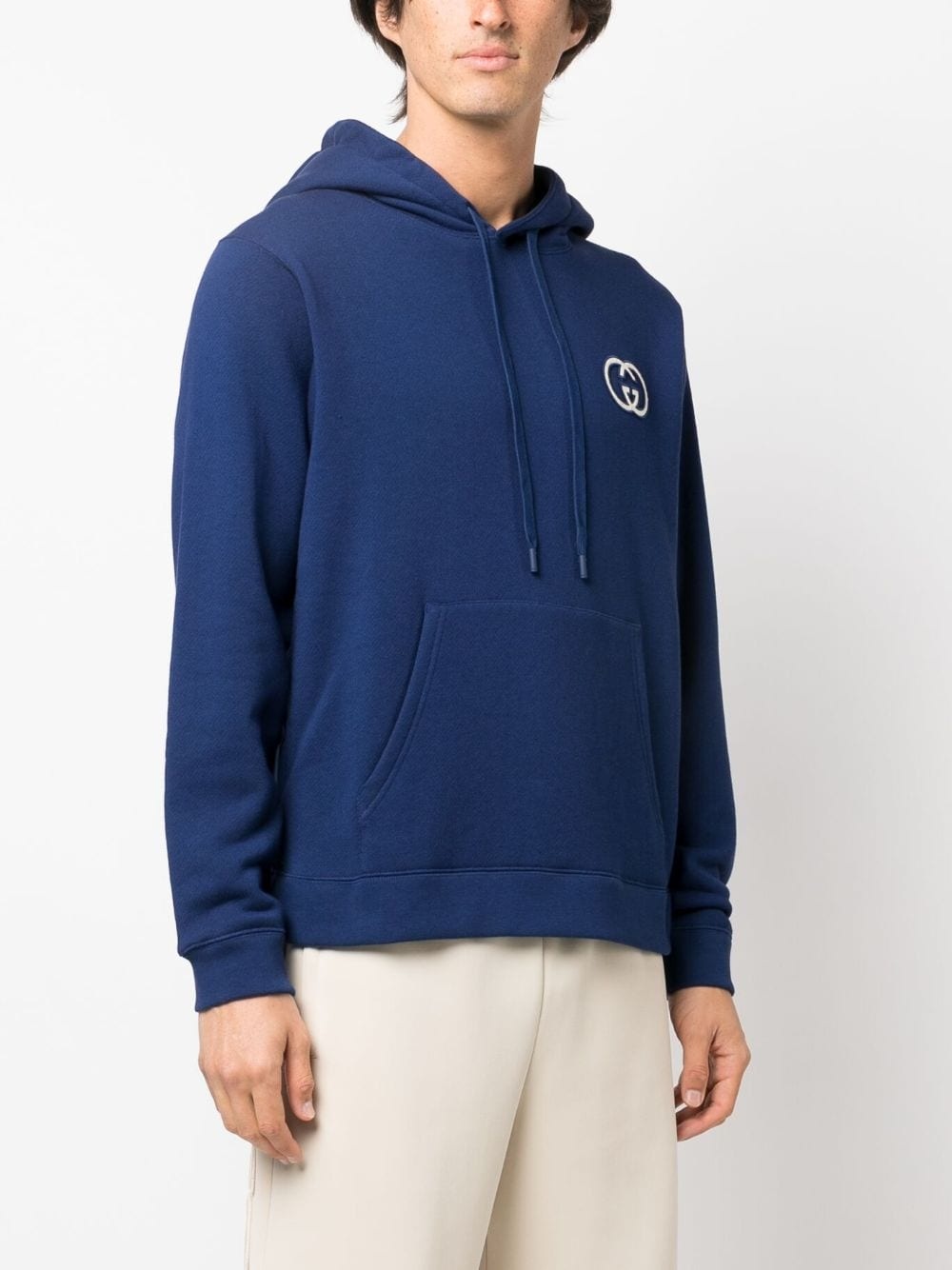 Interlocking G-logo drawstring hoodie - 3