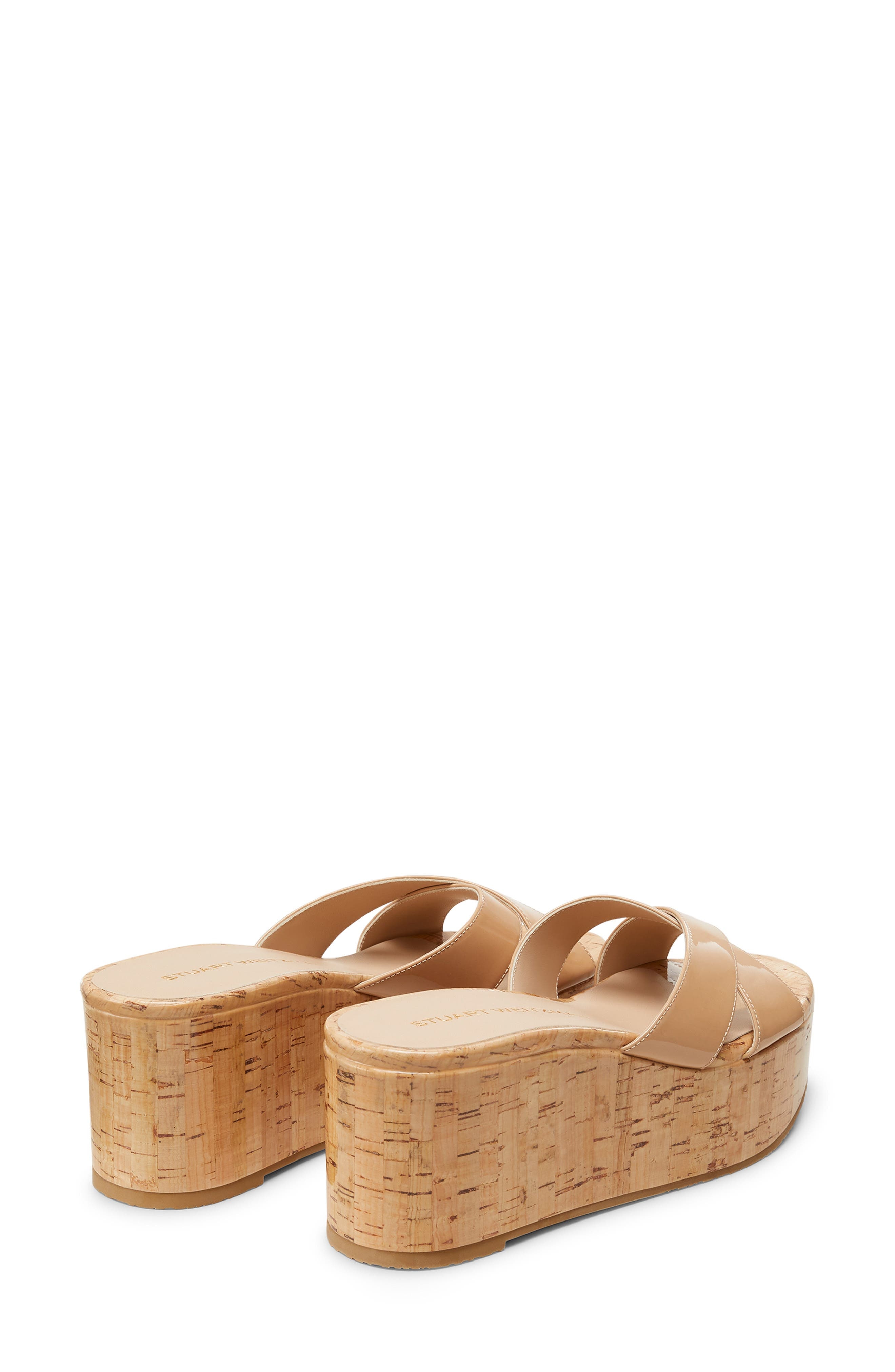 Stuart Weitzman Dayna Platform Wedge Sandal in Adobe at Nordstrom - 2