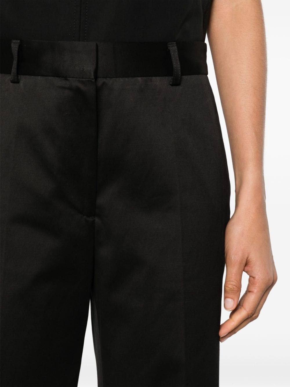 pressed-crease straight trousers - 5