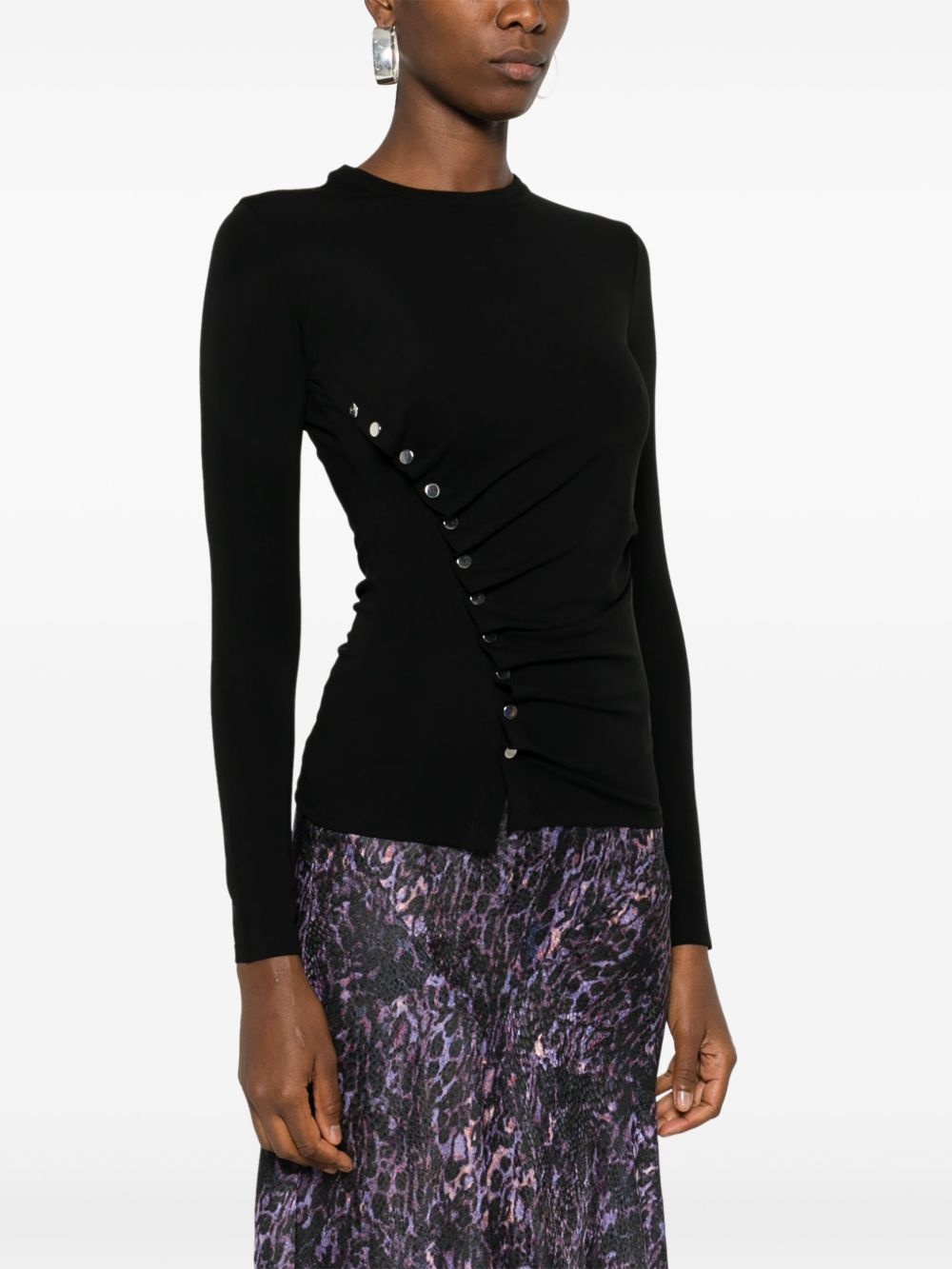 drapé jersey top - 3