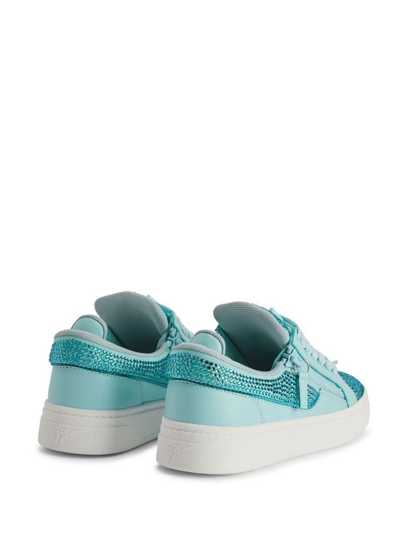 GZ94 rhinestone-embellished leather sneakers 3