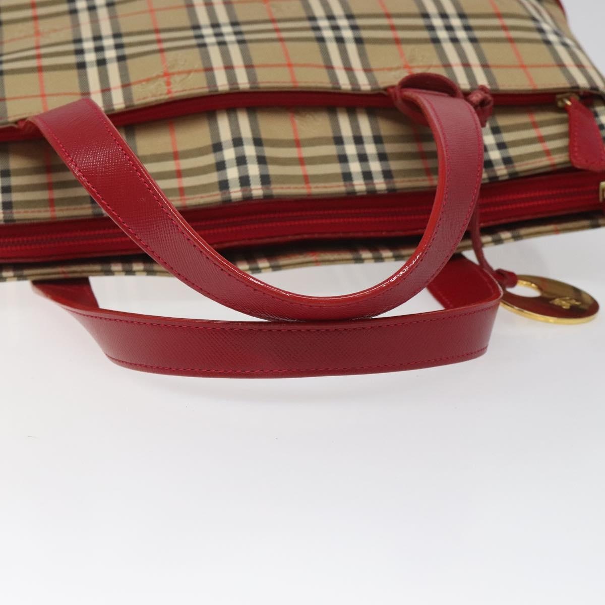 Burberry Nova Check Hand Bag Canvas Beige - 7