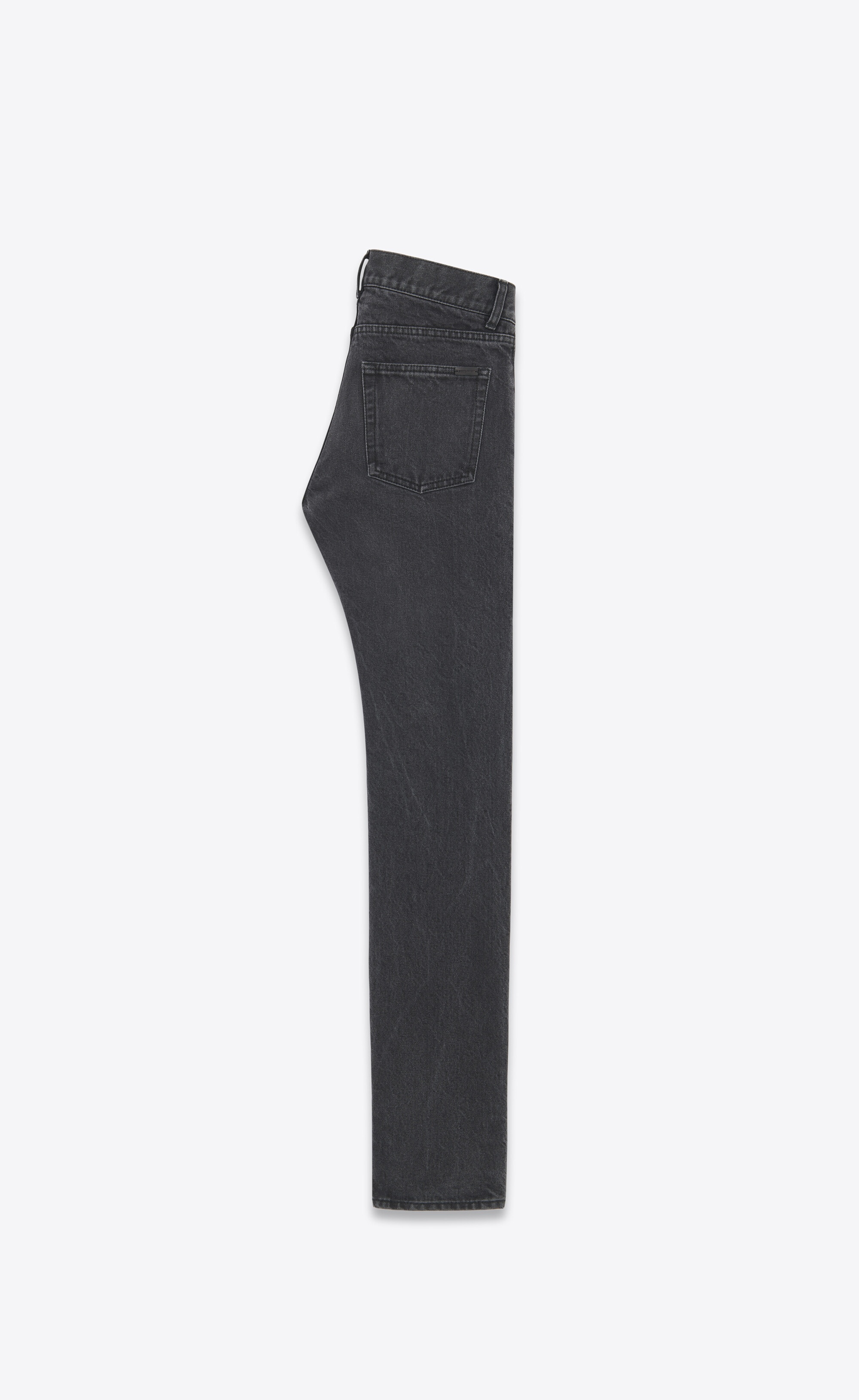 slim-fit jeans in used paris black denim - 2