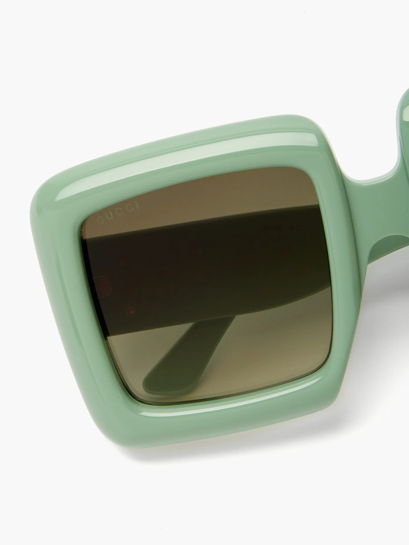 Oversized square acetate sunglasses - 3