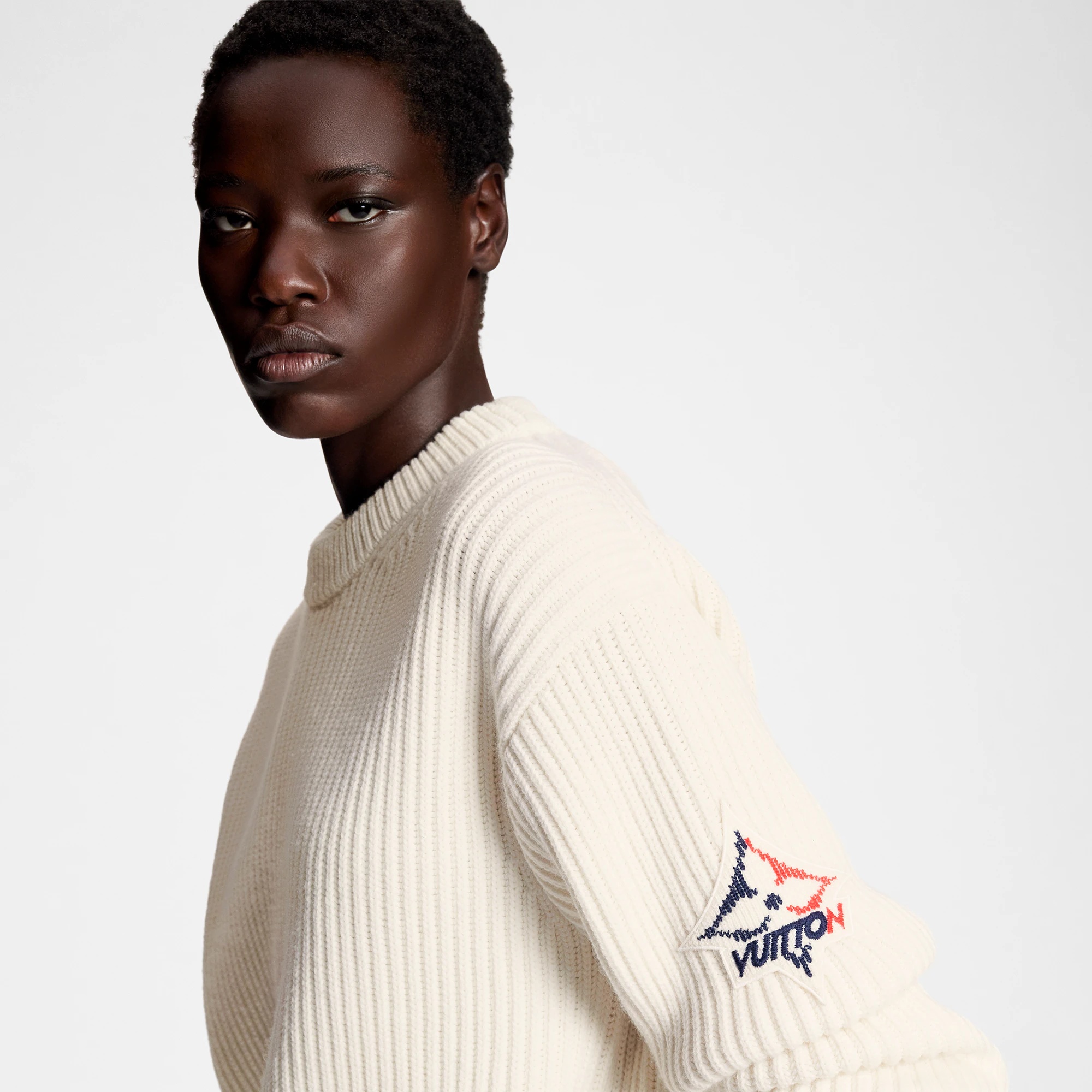 Ribbed Knit Cashmere Pullover - 2