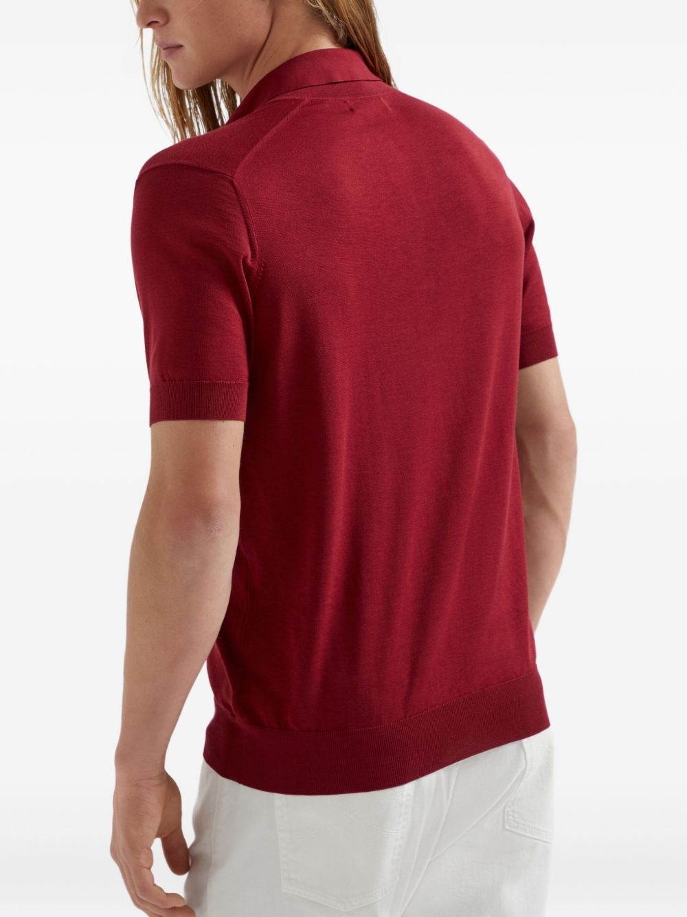 logo-print polo shirt - 4