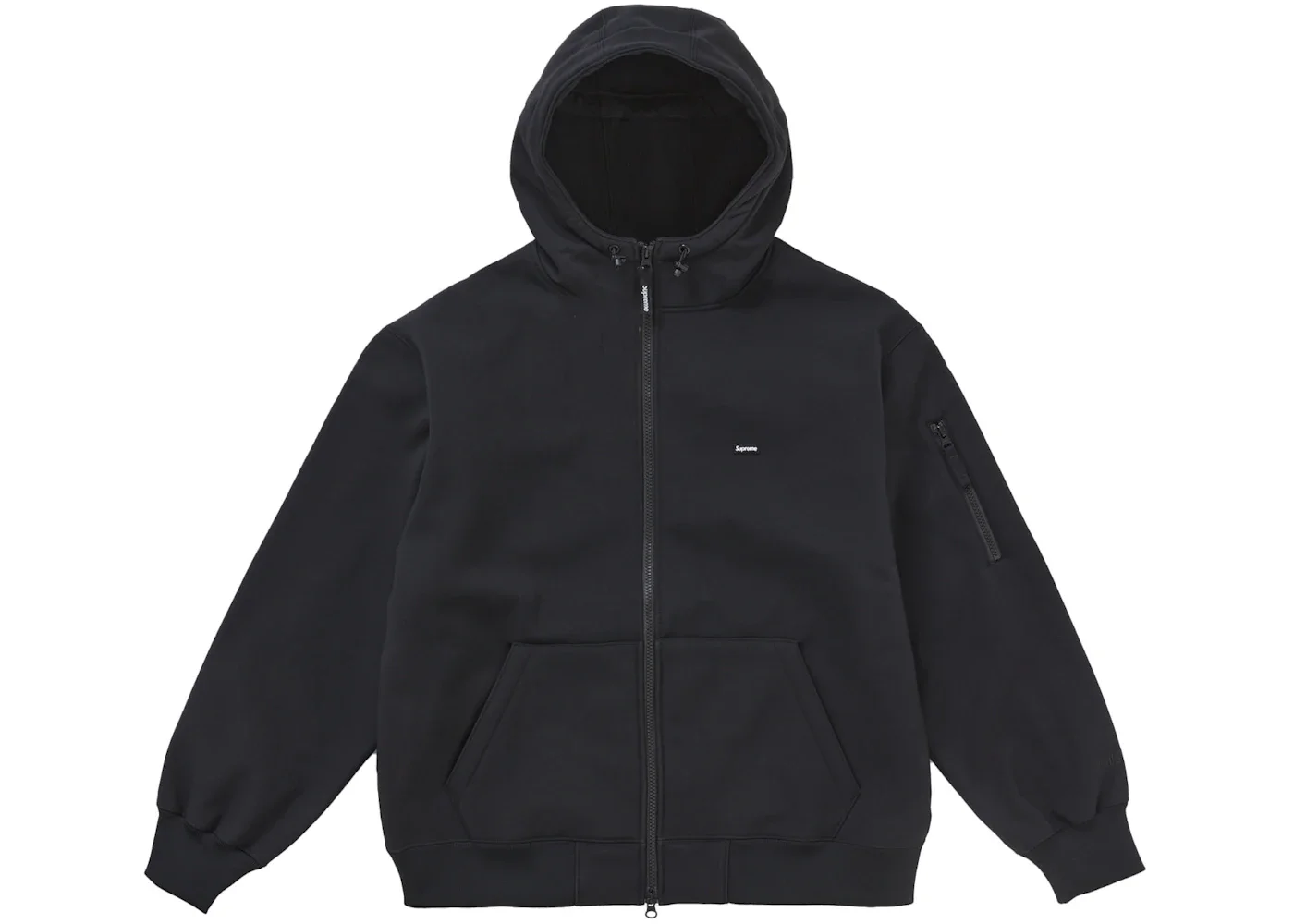 Supreme WINDSTOPPER Zip Up Hooded Sweatshirt (FW24) Black - 1